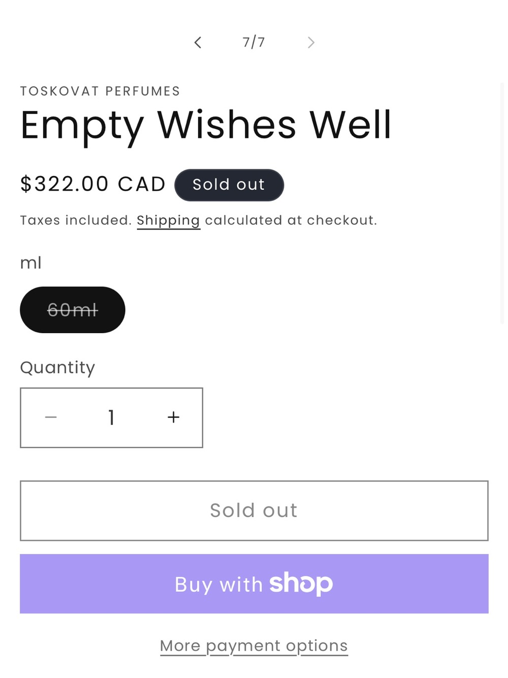 Toskovat Empty Wishes Well Eau de Parfum - Picture 2 of 16